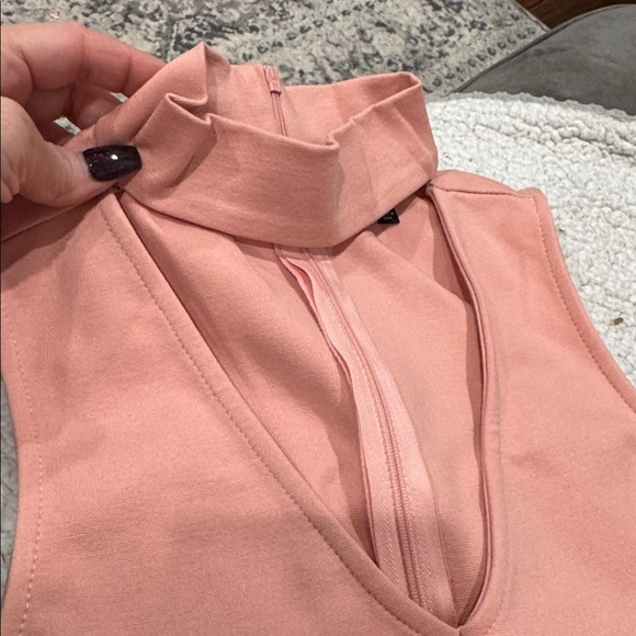 Lulus Dusty Pink Choker Bodysuit - Picture 7 of 7
